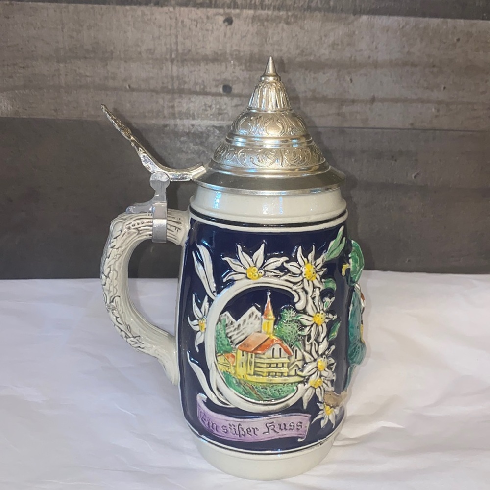 Vintage Handmade German Beer Stein